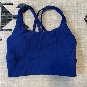 Lululemon energy bra long line ribbed size 6